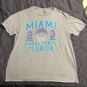 MOTHER Gray Miami Basketball Tee